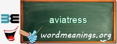 WordMeaning blackboard for aviatress